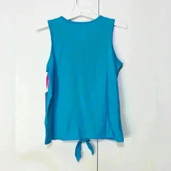 Justice Girls Bundle Blue Strong and Striped Tank Top Black Legging size L 12-14 - Picture 3 of 14